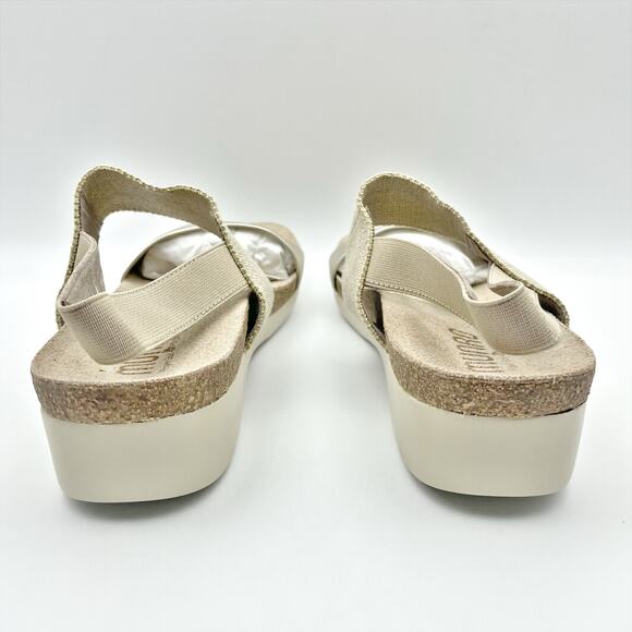 Munro Womens Pisces Casual Sandal US 10 N EU 40.5 Gold Leather Slingback NIB - Picture 9 of 12